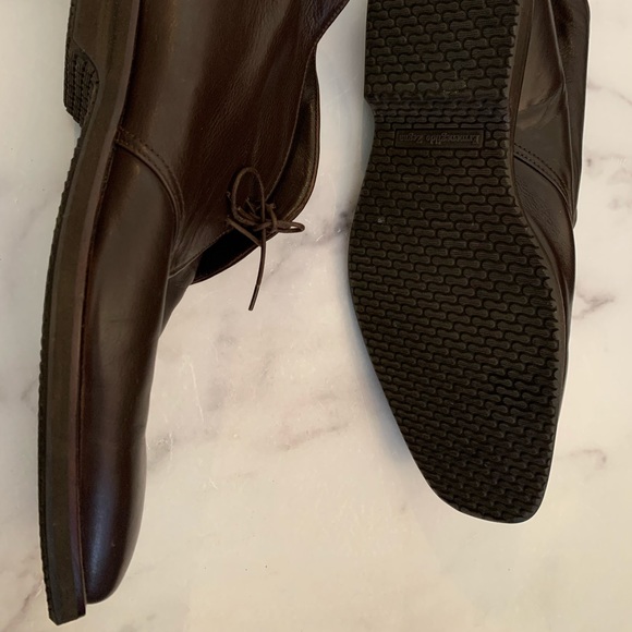 Ermenegildo Zegna Brown Leather Ankle Lace-Up Boot - Picture 2 of 14